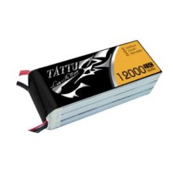 Tattu 12000mAh15C 22.2V  6S1P Lipo Battery Pack With XT90 Plug